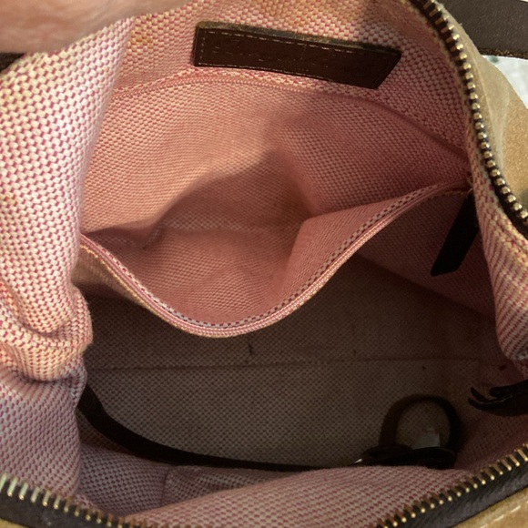 Pre-owned  Dooney and Bourke Suede Handbag Camel - Picture 7 of 8